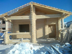 47.27 m2 Bathhouse in the Moscow region.