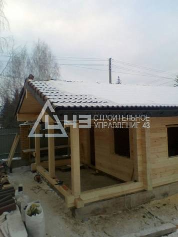 16 m3 bathhouse in the Republic of Bashkortostan