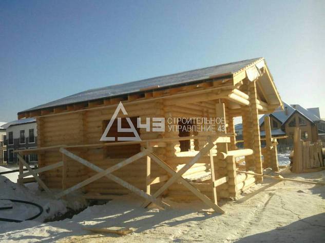 47.27 m2 Bathhouse in the Moscow region.