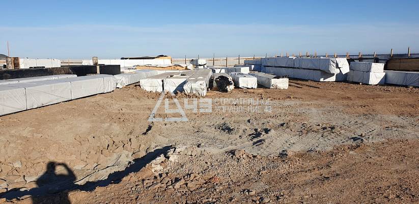 Delivery of house kits and the start of construction of the recreation center