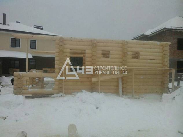 47.27 m2 Bathhouse in the Moscow region.